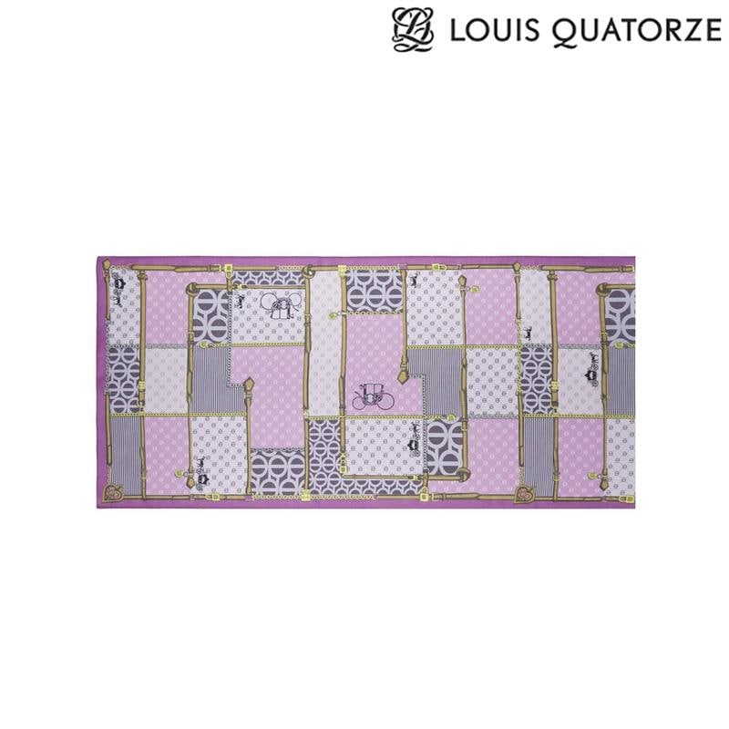 (2CSL482PI) シルク ロングスカーフ モノブランクロング ピンク