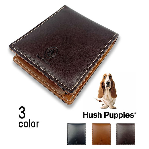 Qoo10] ハッシュパピー 財布 メンズ 二つ折り財布 Hush P