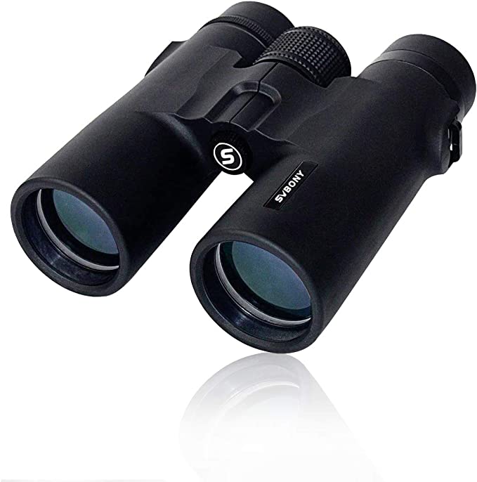 （ブラック） SV21 双眼鏡 10x 42mm 双眼望遠鏡 メガネ対応 ダハ式 望遠鏡 高倍率 明るさ17.6 実視界5.8 酔いにくい ストラップ付き バードウォッチング ライブ用 スポーツ… 5,892円