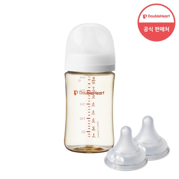 第3世代 240ml ベーシック 哺乳瓶1個(おしゃぶりM/L付き)+おしゃぶり2個