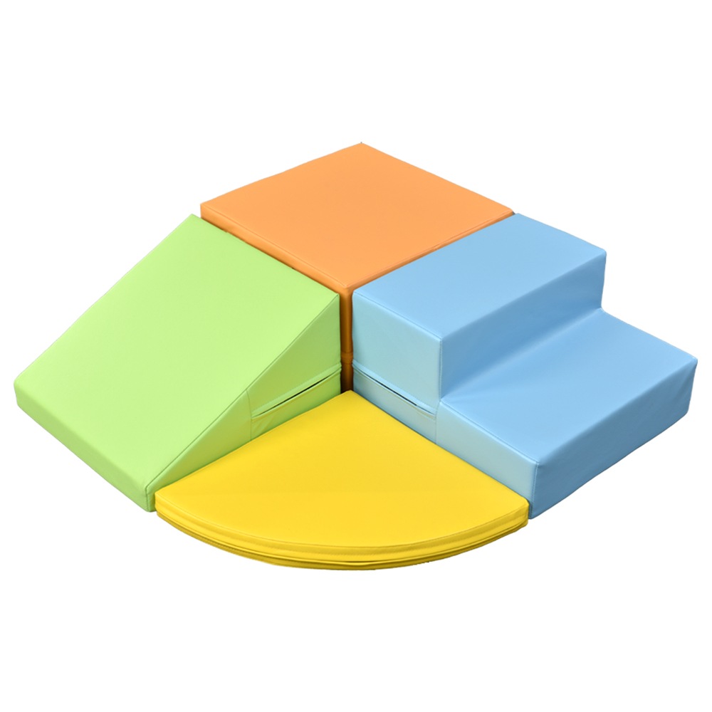 【国内発送&送·料·無·料】おもちゃ ソフトブロック 布製 アスレチック ブロック 滑り台 クッション 玩具 大型 室内 遊具 キッズスペース こども 幼児 キッズ 子供 *78