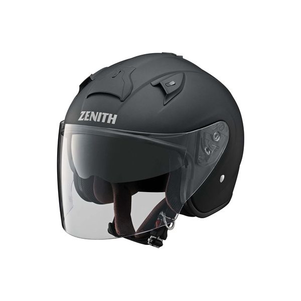 バイクヘルメット ジェット YJ-14 ZENITH サンバイザーモデル ラバートーンブラック M