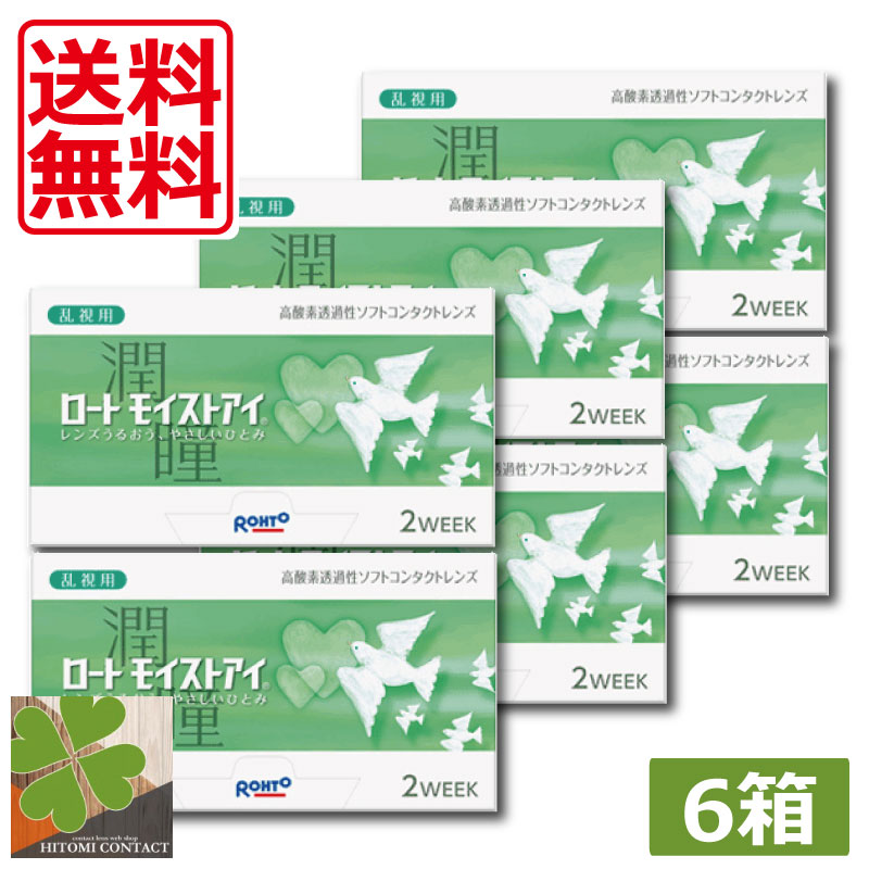 ロート　モイストアイ　乱視用　6箱　2WEEK　2week 2週間　コンタクトレンズ