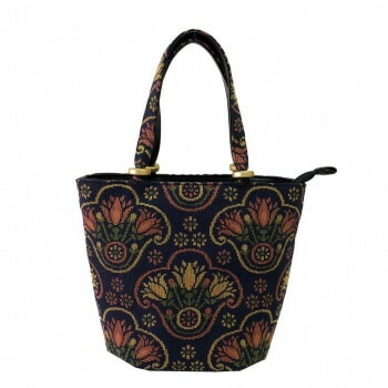 優美社 6017-00 ゴブラン織（ごぶらんおり） ハンドバッグ ネイビー
