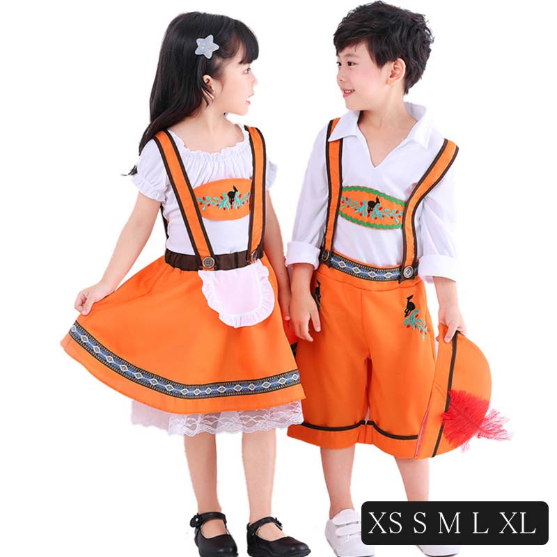ハロウィン 衣装 子供 キッズ 子供服 ビールガール ボーイ ドイツ メイド 民族衣装 コスプレ衣装 パーティー ディアンドル チロリアン イベント
