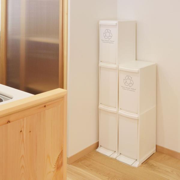 ゴミ箱 20リットル 分別 ダストボックス 2段 おしゃれ スリム