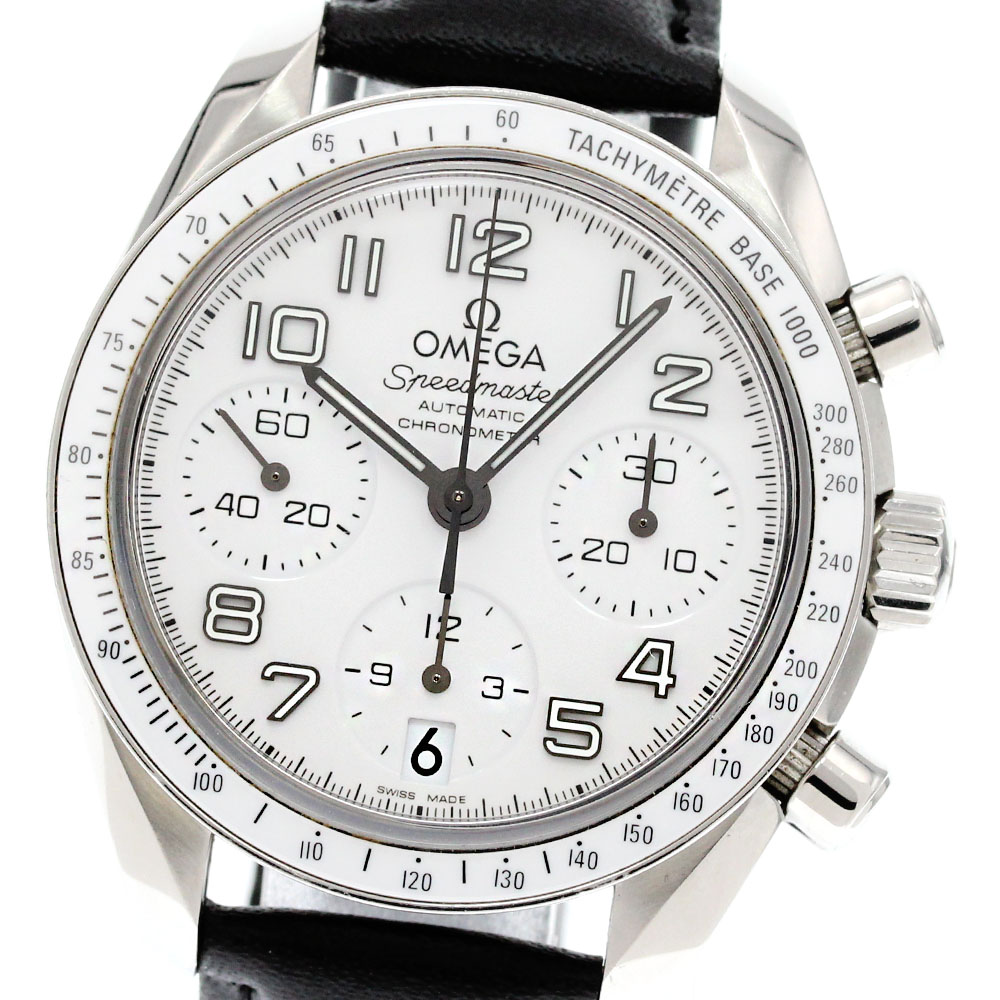 オメガ OMEGA 324.33.38.40.04.001 スピードマスター デイト クロノグラフ 自動巻き レディース _862704【中古】