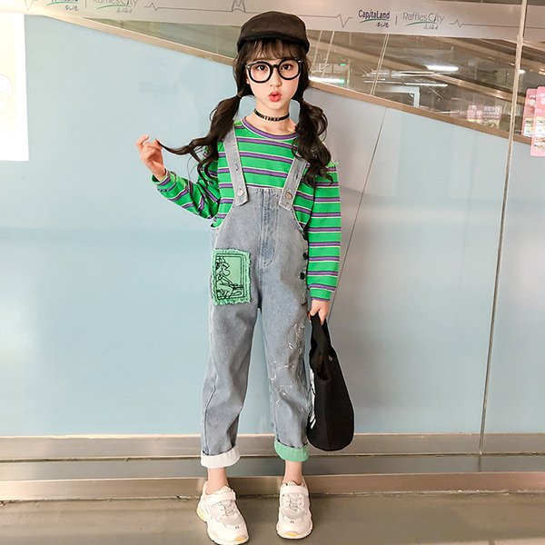 子供服 セットアップ キッズ 女の子 長袖 春秋 楽天市場 ストライプ 長 ロングパンツ Tシャツ 上下セット
