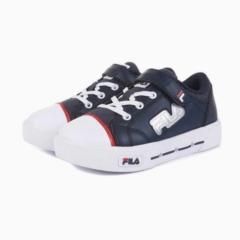 Tobox Fila Kids 2月特別価格コモライトロゴ LED スニーカー FLKCB3TSCO12 (140MM~2...