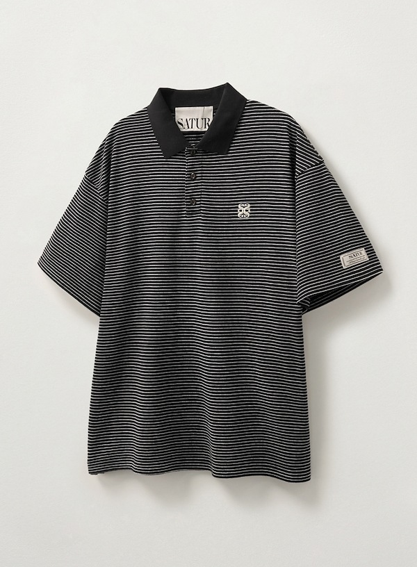 Qoo10 SATUR Stripe Collar ストライプ