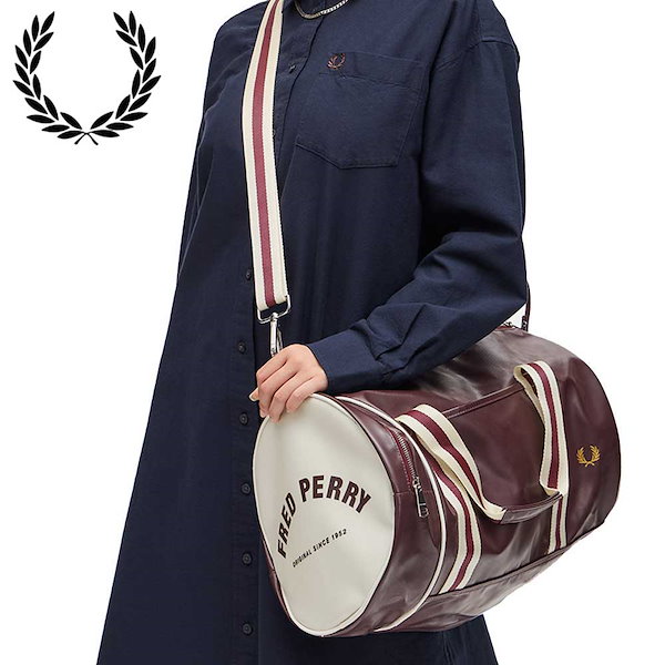 FRED PERRY フレッドペリー　ボストンバッグ Qoo10] Fred Perry フレッドペリー バッグ FRED PER