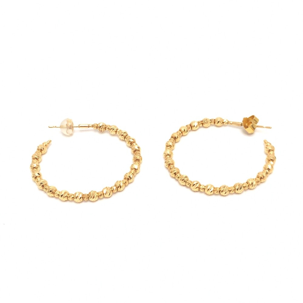 jewelry ジュエリー ピアス K18 ループピアス ピアス 小物 アクセサリー K18YG ゴールド