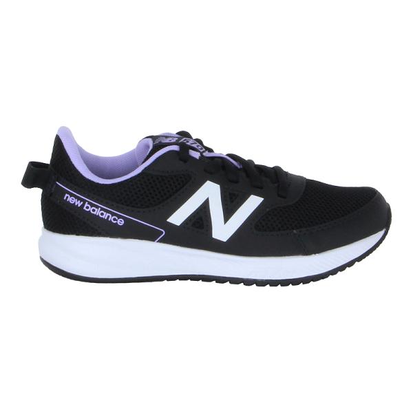 ニューバランス new balance スニーカー 子供靴 キッズ ジュニア シューズ 女の子 運動靴 靴 NB YK570PP3 W ブラック/パープル [2024年秋冬新作] 9月未定日発売