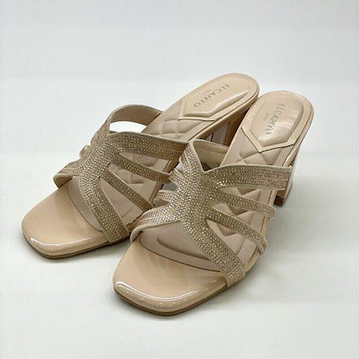 エナメルクッション7.0CM女性スリッパサンダルLCWW84U626-35_GN 10,059円