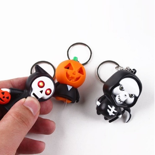 ハロウィーンの友達LEDミニキーリングx 24個かわいいかわいいおもちゃ小道具パーティーグループプレゼントイベントプロモーション