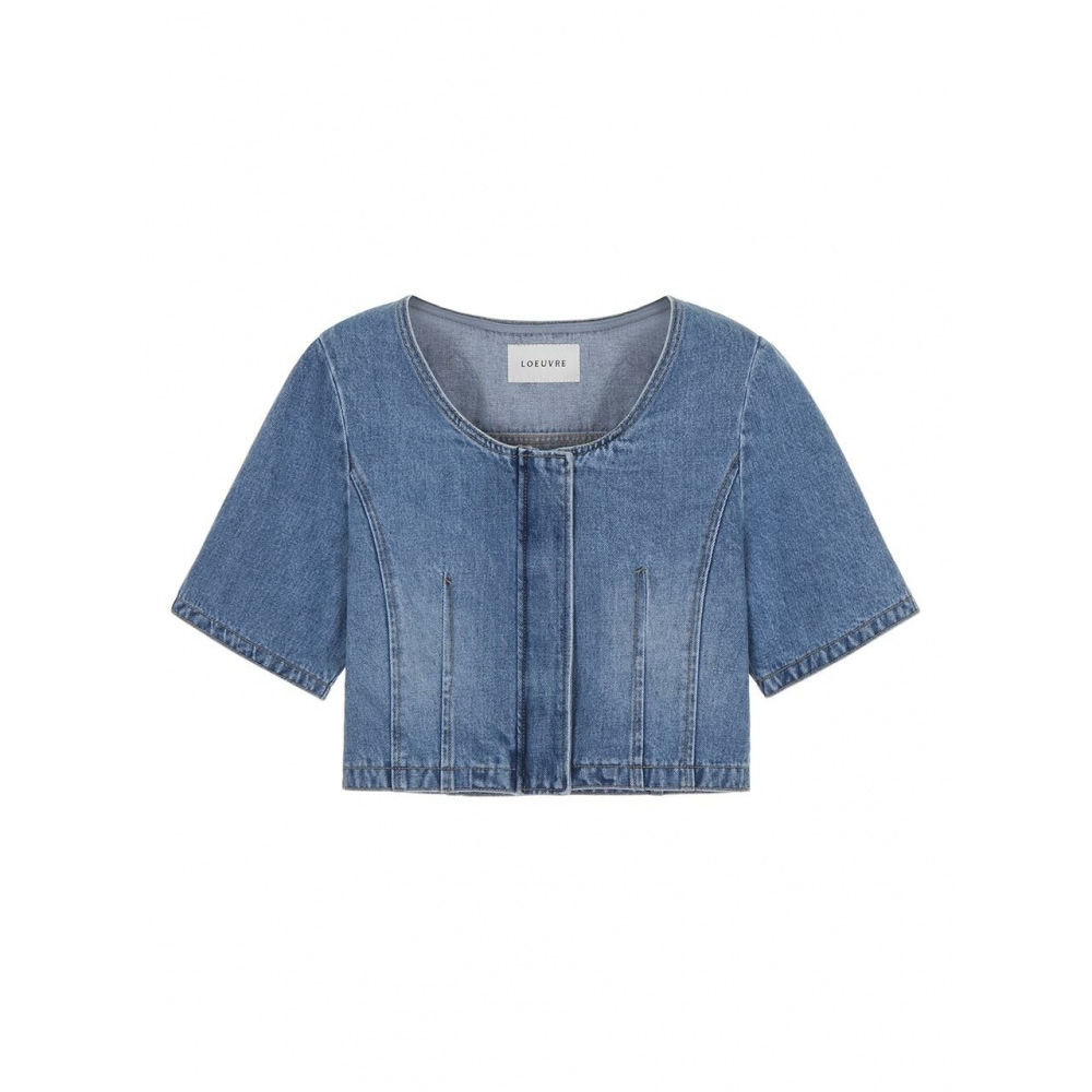 LOEUVRE デニムアウトブラウス SJ2MB629 35