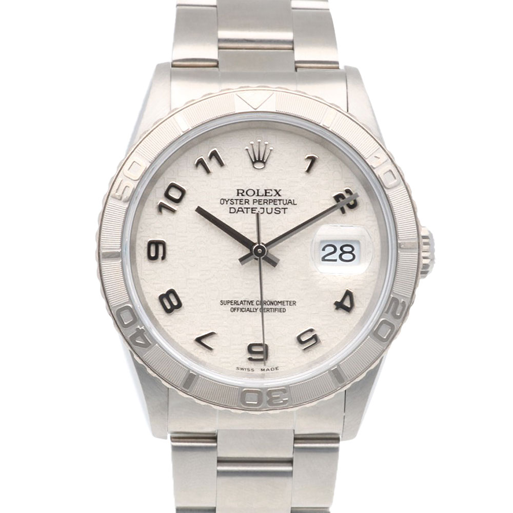 ロレックス デイトジャスト オイスターパーペチュアル 腕時計 ステンレススチール 16264 自動巻き 1年保証 ROLEX 中古