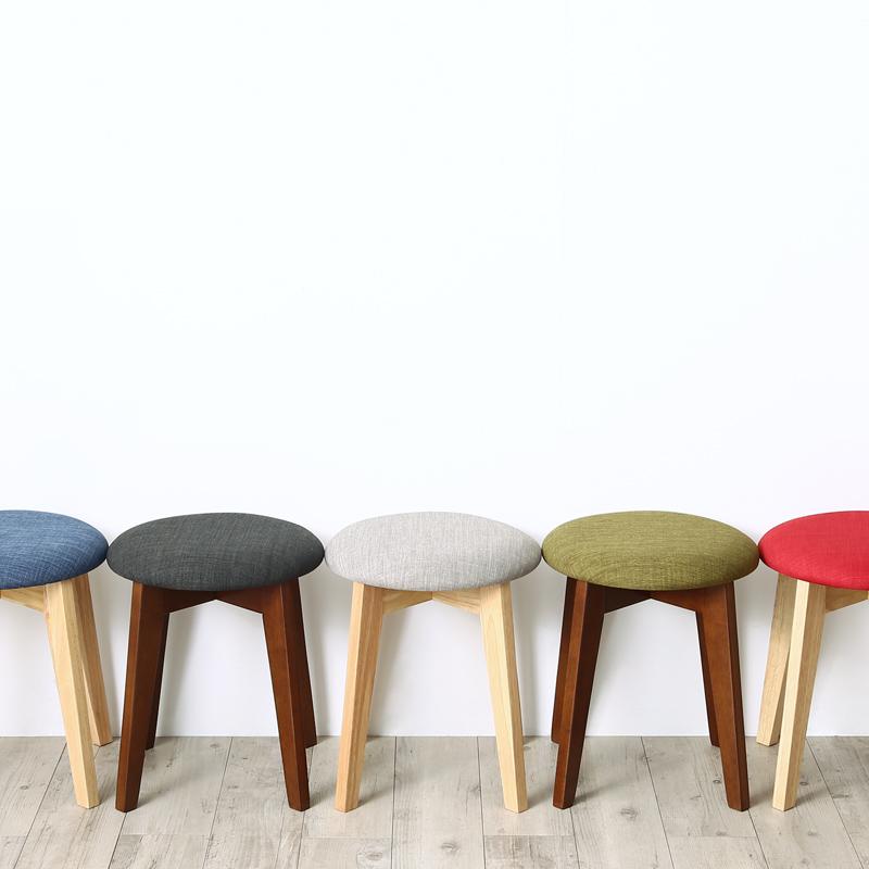 積み重ね可能 スタッキング機能 スツール Milky フレーム色ナチュラル