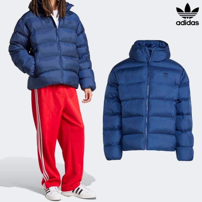 [ADIDAS] アディダス トナル フード ファー ジャケット / NAVY