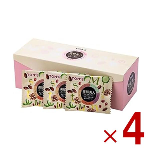 東洋ナッツ 薬膳美人ミックスナッツ 個包装 TON S 食べきり アーモンド ゴーヤチップス スナック小豆 クコの実 クルミ 4個