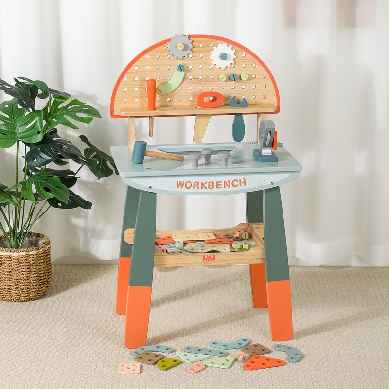 ままごとドライバーパズル分解ツールボックス木製子供用組み立てツールテーブル男の子のおもちゃ 9,970円