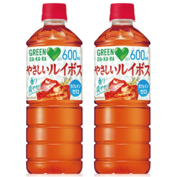 【セール】「48本」やさしいルイボス　グリーンダカラ　600ml　24本　2箱　サントリー　お茶 5,482円