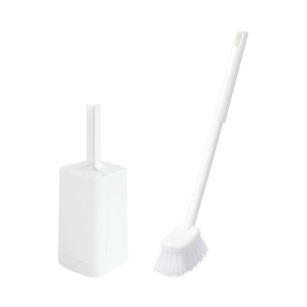 （まとめ）コロン トイレブラシ（ケース付き）II ホワイト [x10セット]