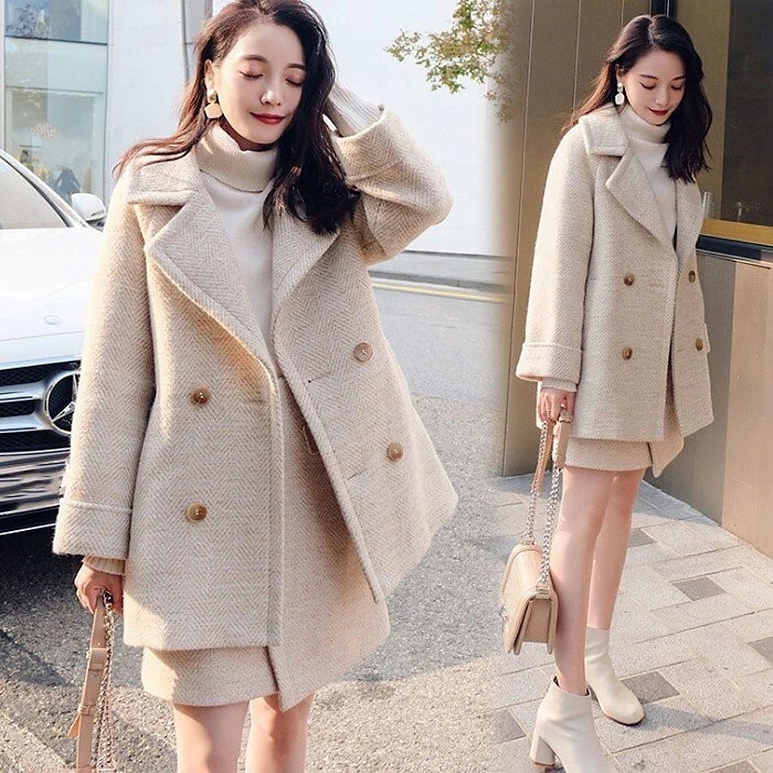 コート レディース セットアップ アウター オシャレ チェスターコート 上品 ラシャコート ジャケッ