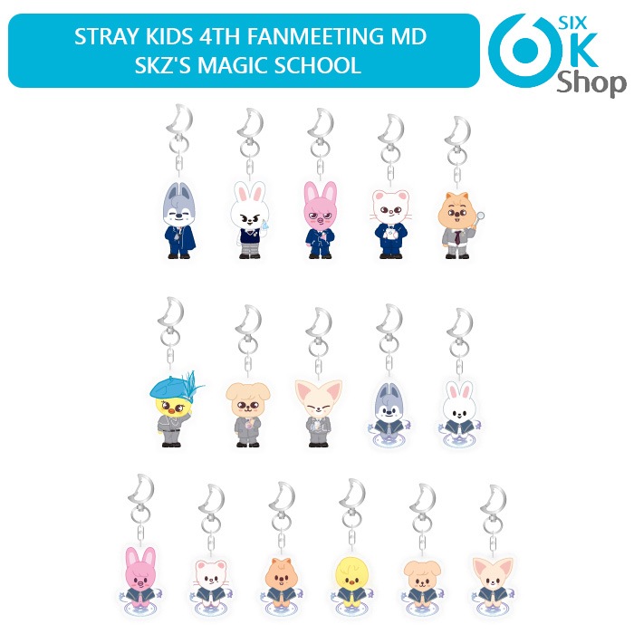 5個買ってお得+ Stray Kids - SKZOO SECRET SOFT KEYRING [ SKZs MAGIC SCHOOL ] (4th FANMEETING) ストレイキッズ スキズ