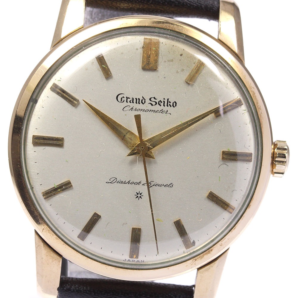 【SEIKO】セイコー グランドセイコー ファーストモデル cal.3180 初期型 プリントロゴ J14070E 手巻き メンズ【中古】