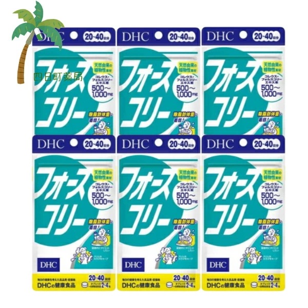【DHC】 フォースコリー 20日分 80粒 [6個セット] 食品 スタイルキープに役立つ 植物素材 ビタミンB ダイエット応援 健康食品 東洋ハーブ シソ科植物 抽出エキス 健康生活 サプリメント