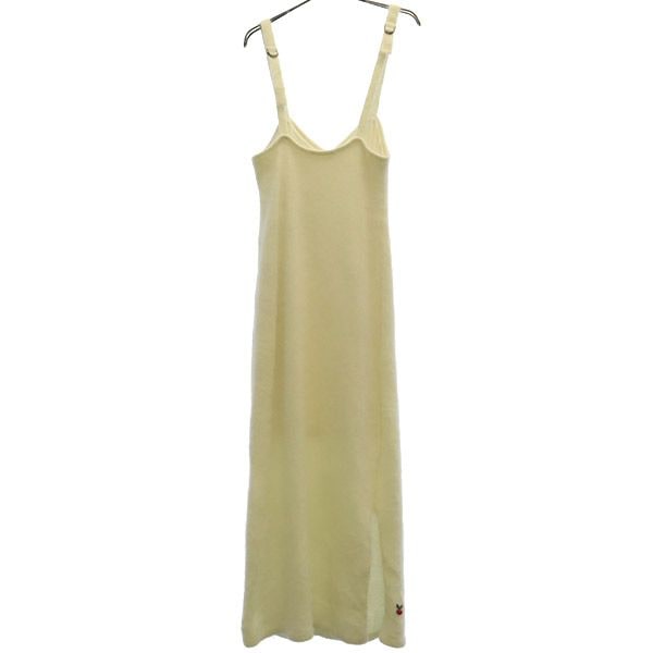 未使用 刺繍 ノースリーブ ワンピース F ホワイト レディース