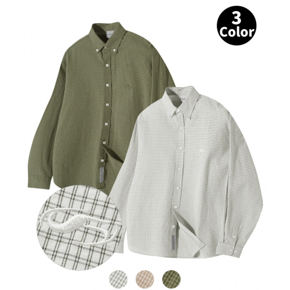 フィルミネイトシーサッカーグリッドチェックシャツ