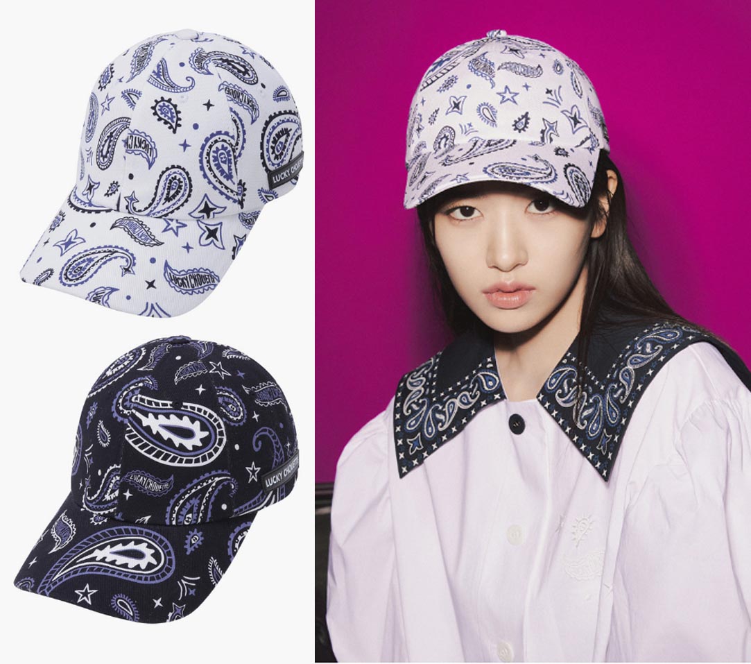 [IVE ANYUJIN着用] Bandana Print Ball Cap バンダナプリントボールキャップ