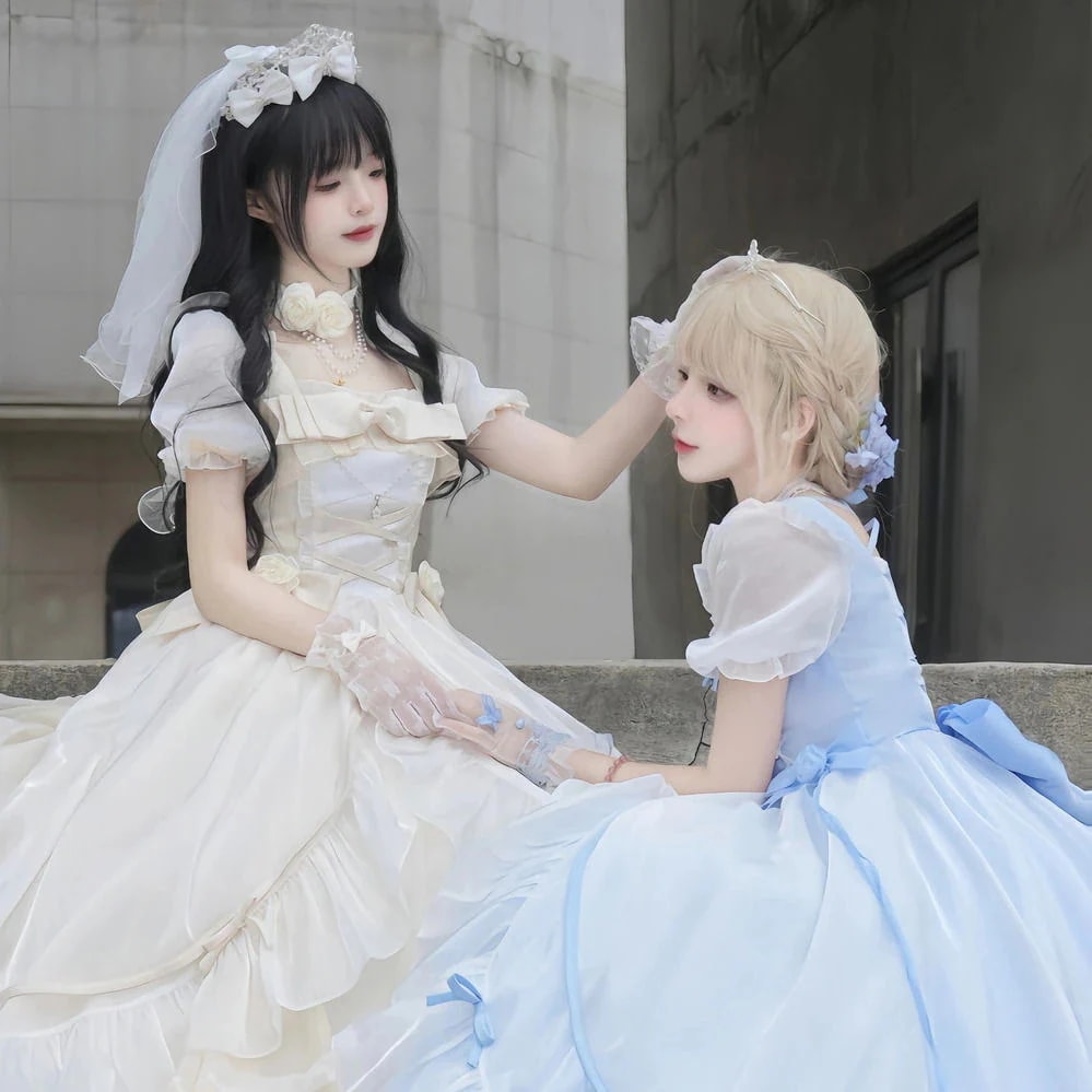 女性結婚式ロリータスカートイブニングドレス女性高貴でエレガントな成人式誕生日パーティースーパーチュチュスカート