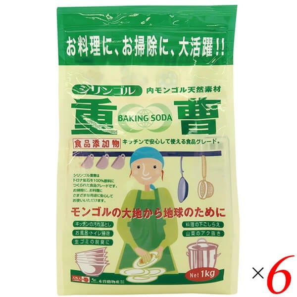 木曽路物産 天然重曹 1kg 6個セット