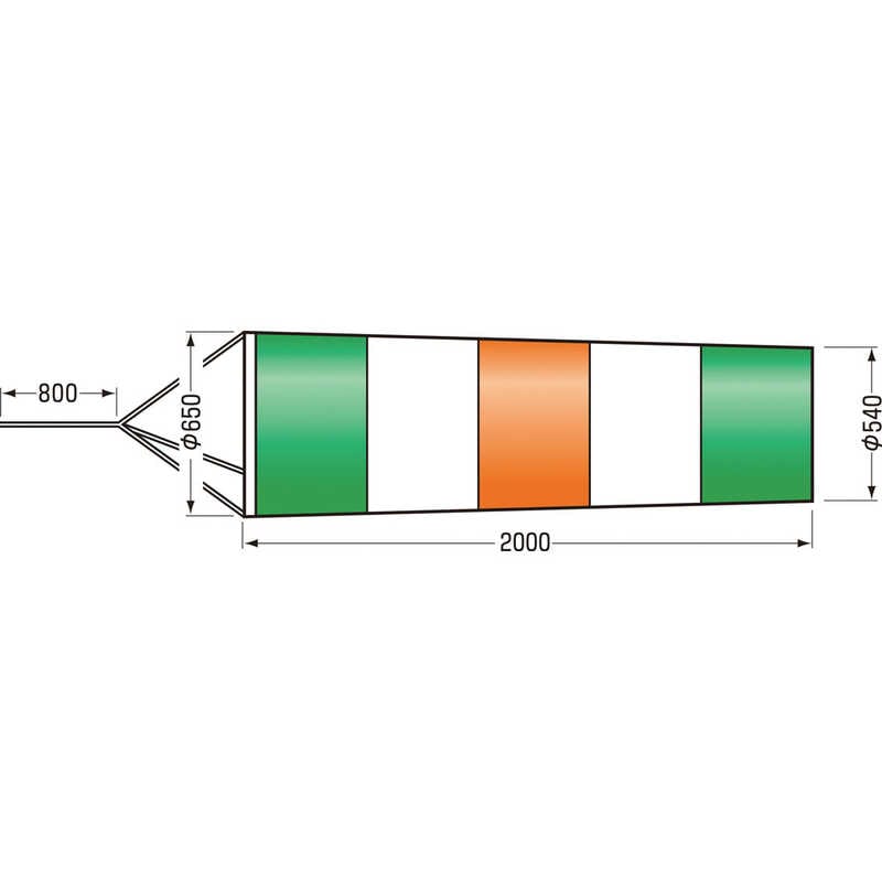 つくし工房　ファインメッシュ吹き流し 大　640L