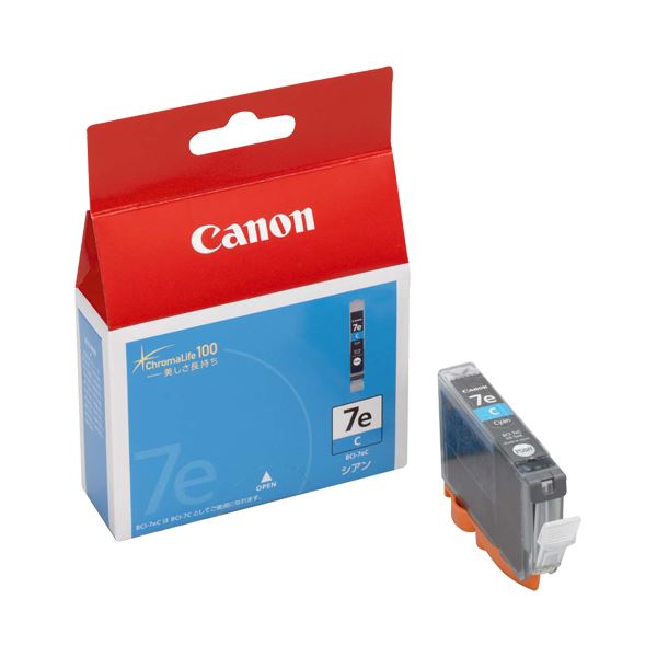 （まとめ） キヤノン Canon インクタンク BCI-7eC シアン 0365B001 1個 (×4セット)