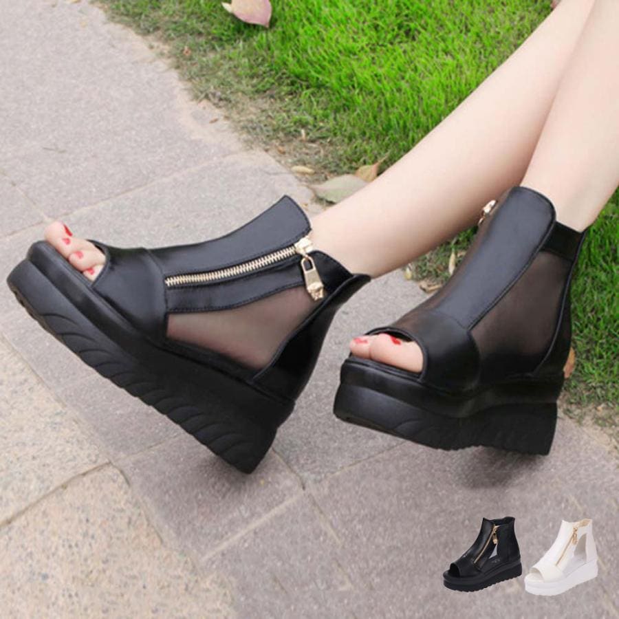 人気の新作先行発売ブーツサンダル レディース オープントゥ【短納期】