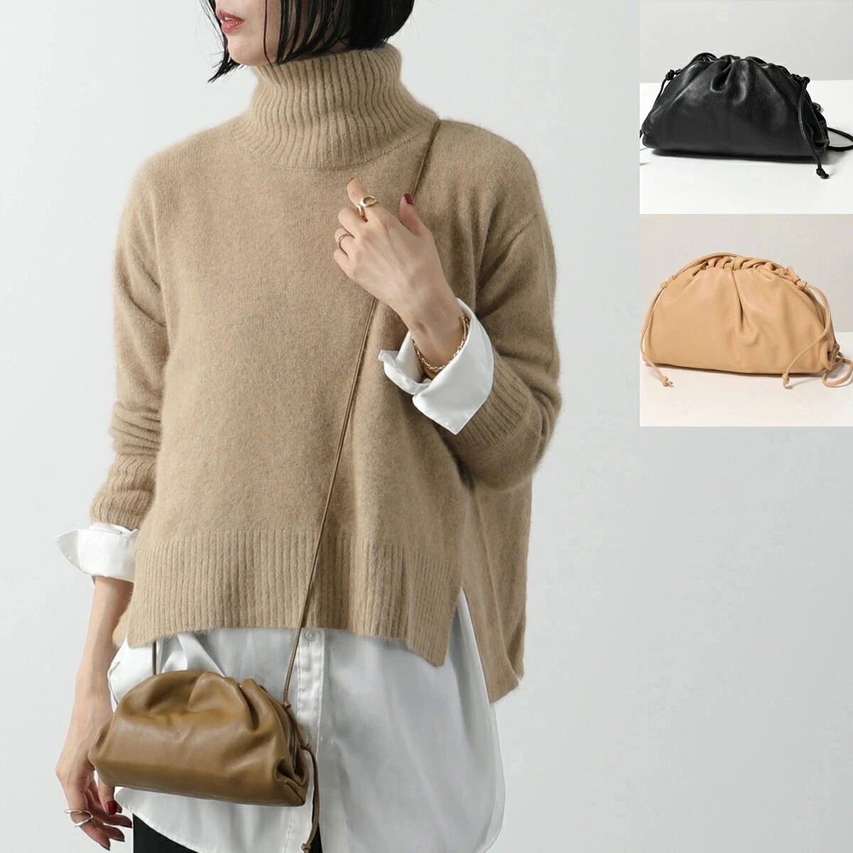 BOTTEGA VENETA ボッテガヴェネタ ショルダーバッグ The Pouch 20 ミニ ザ・ポーチ 585852 VCP40 レディース クラッチバッ