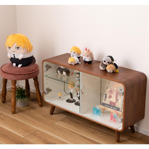 ラック 棚 コレクションシェルフ リビングボード ガラス ショーケース 展示棚 キャビネット レトロ おしゃれ
