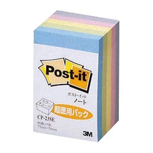 （まとめ） 住友スリーエム カラーキューブ 蛍光／パステルカラーシリーズ CP-23SE パステルカラー5色 1個入 (×10セット)