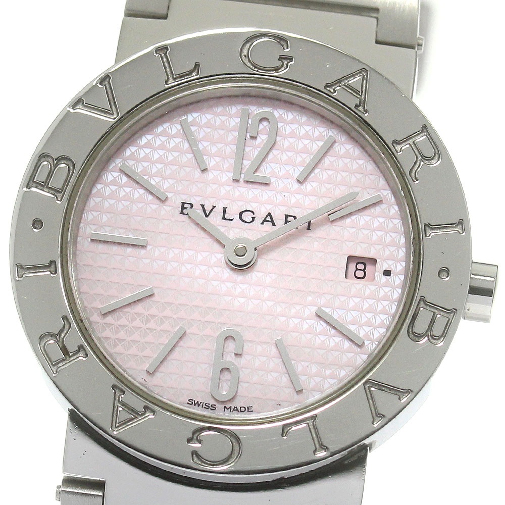 ブルガリ BVLGARI BB26SS ブルガリブルガリ ピンクシェル クォーツ レディース 良品 _846277【中古】