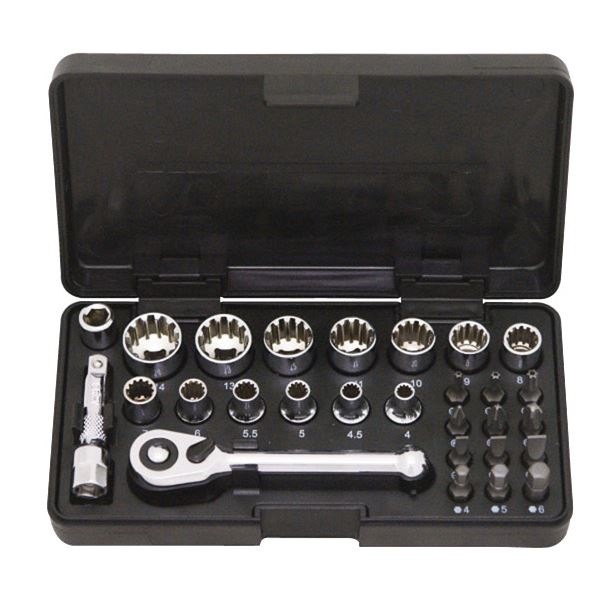 SIGNET(シグネット) 22038 1/4DR スプラインソケット&ビットセット 28PC