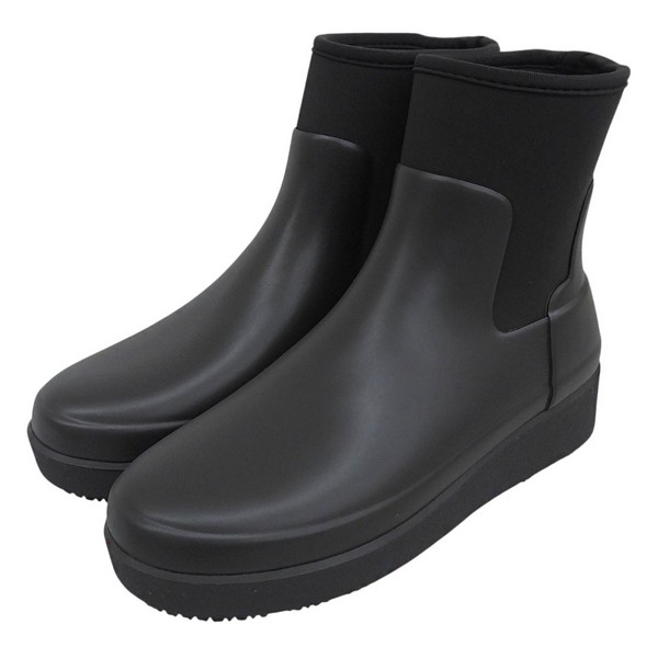 ハンター 靴 レディース レインブーツ UK4 ブラック W REFINED CREEPER NEO CHELSEA WFS2046NREBK23 HUNTER