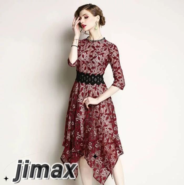 パーティードレス 結婚式 ワンピース 20代 30代 アシンメトリー パーティドレス 刺繍 ウェディングドレス ウエディング ドレス 二次会 花嫁 ブライズメイド ロングドレス ミモレ丈 結婚式 入学