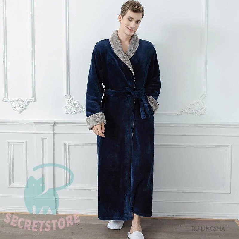 ルームウェアパジャマフランネル 防寒 ルームウェア 前開け パジャマ 冬 カップル モコモコ カーディガン ロング丈 男女 あったか バスローブ ふわふわ 部屋着コート