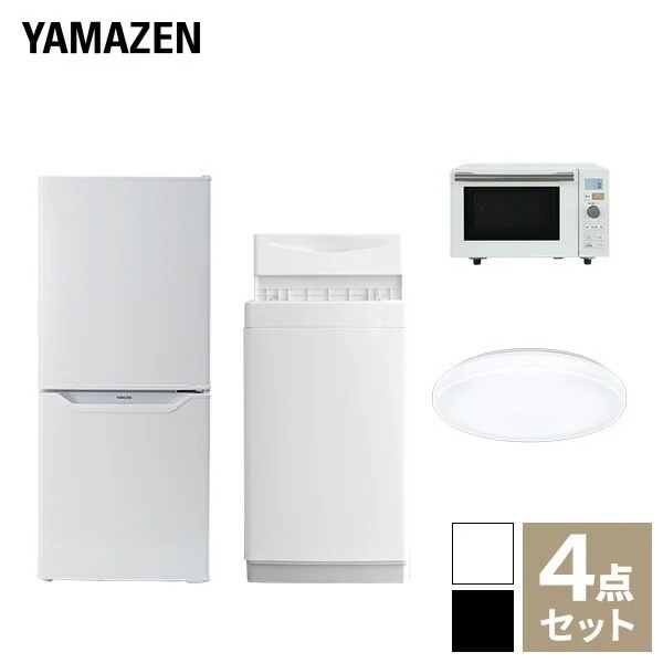 【新生活応援セット】 家電セット 一人暮らし 新生活家電 4点セット 新品 (6kg洗濯機 106L冷蔵庫 オーブンレンジ シーリングライト)