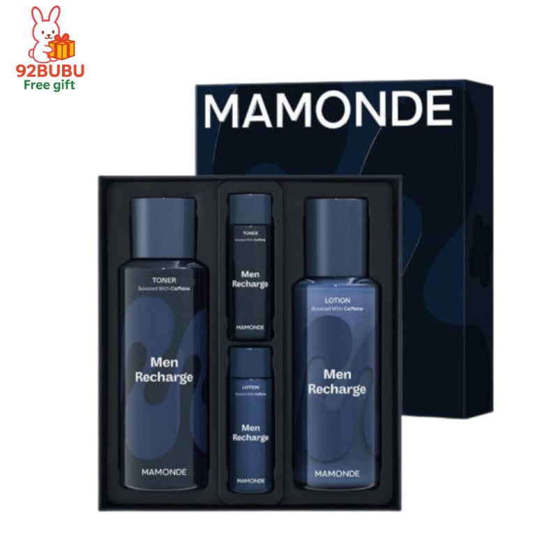 [メンズ基礎コスメ セット 韓国人気] マンリチャージング 2種セット（トナー 180mL＋エマルジョン150mL＋トラベルサイズ付き）/化粧水セット/乳液/メンズスキンケアセット/ギフトセット