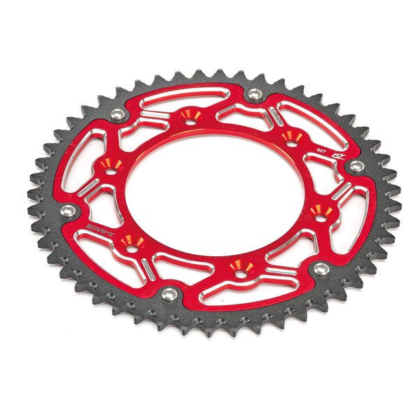 X-RACE リアスプロケット520-50T レッド KT-38-331-50RO